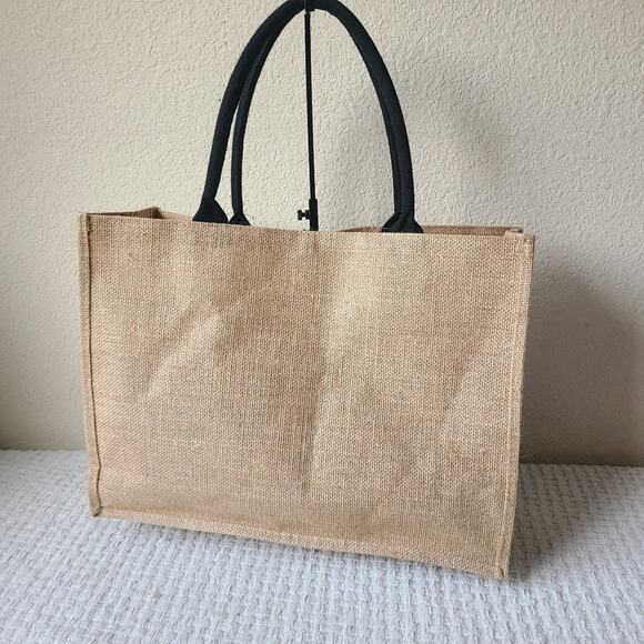 Hello Weekend Elegant Tan Tote Bag Reusable Bag - Picture 2 of 9